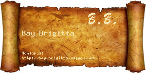 Bay Brigitta névjegykártya